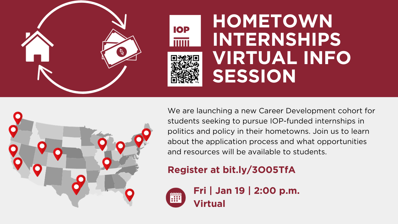 IOP Career Development: Hometown Internship Virtual Info Session ...
